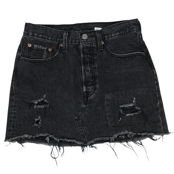 Levi's Dresses & Skirts - Distressed Denim Mini Skirt Size 27